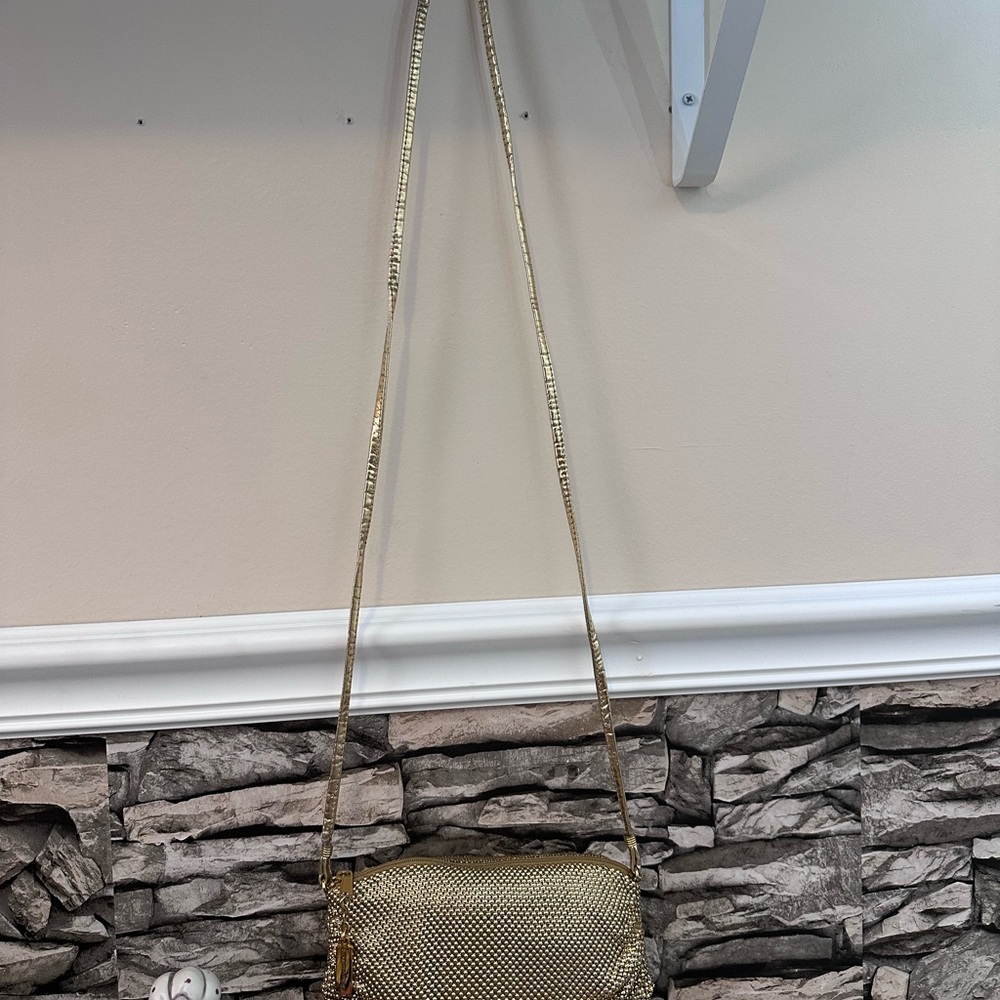 Vintage Whiting and Davis Gold Mesh Evening Bag - Picture 4 of 6